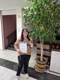 Валерия Вълкова с награда от националния конкурс за православна поезия и проза Рождество на Спасителя - ОУ Христо Ботев - Черноморец